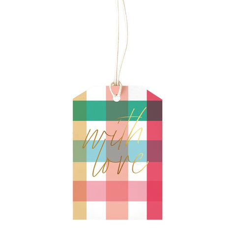 Gingham Bright Gift Tag
