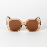 Hurley Transparent Brown Sunglasses