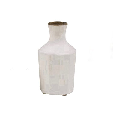 Fabre Vase Rustic White - D