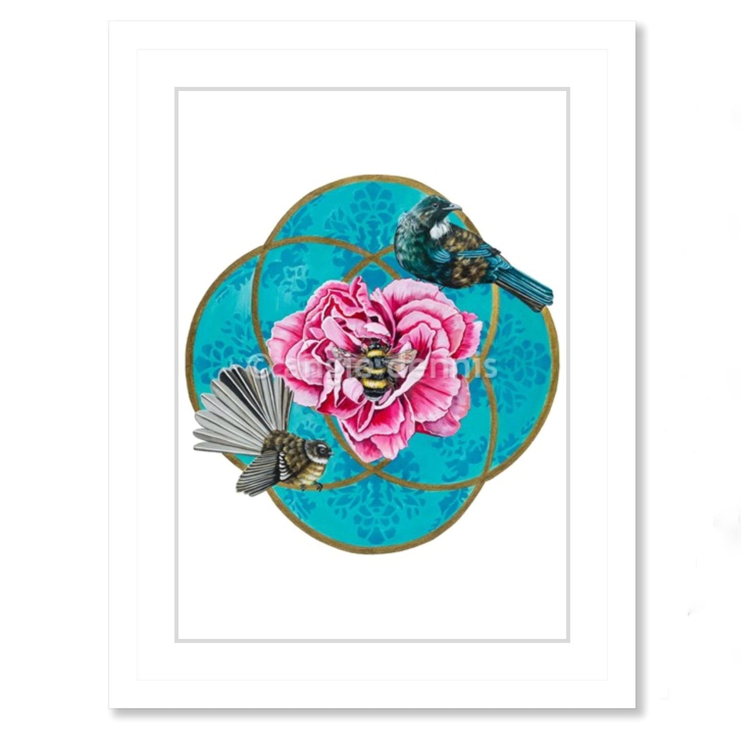 'It's all About Bee' by Angie Dennis - Limited Edition A2 Framed