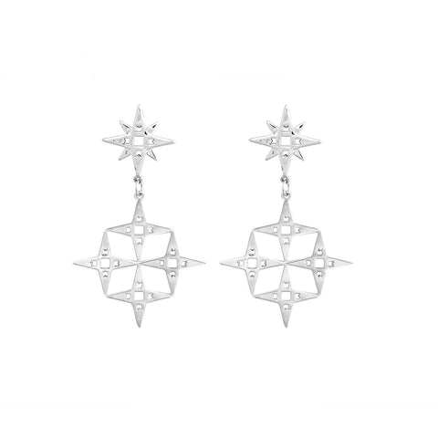 Lindi Kingi Constellation Earrings - Silver