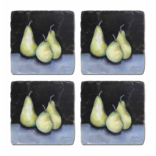 Midnight Pears Coaster Set of 4