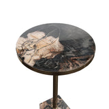 Petrified Wood Pilar Side Table