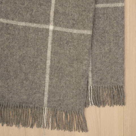 Weave Ranfurly Wool Throw - Charcoal