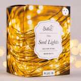 Seed Lights Silver Wire Plug In - 10m