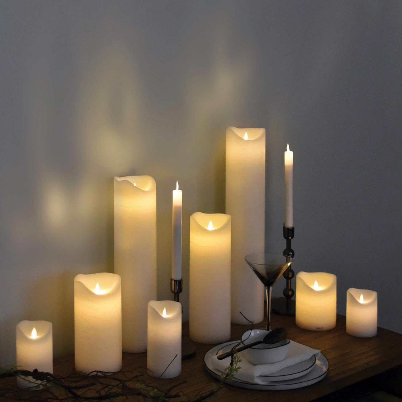 Sirius Sara LED Wax Candle 125mm