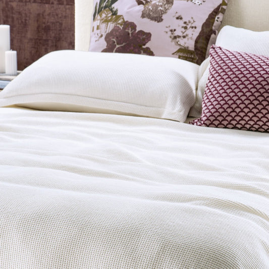 Sottobosco Queen Bedspread | Ivory