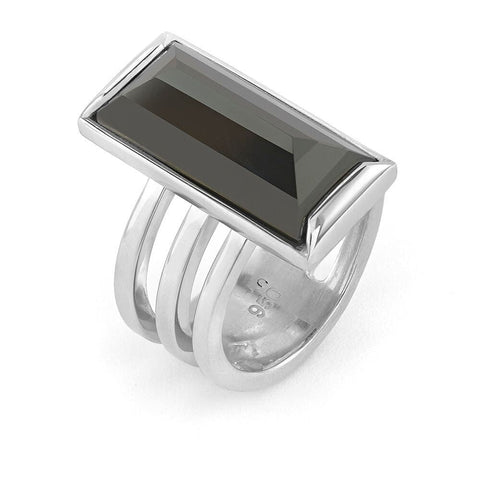 Ede & Addison The Gatsby Ring Silver 8.5 (Q)