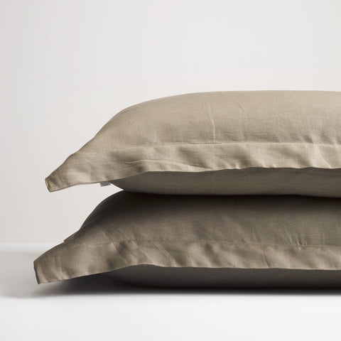 Thread Design Oxford Pillowcases - Olive