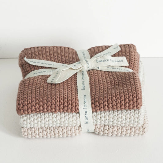 Lavette Wash Cloth - Vintage Rose (set of 3)