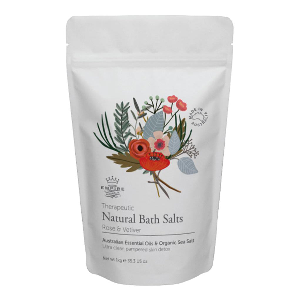 Rose & Vetiver Natural Bath Salts